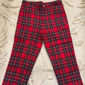 Christmas Plaid Pants - Boys Size 5 - NWT